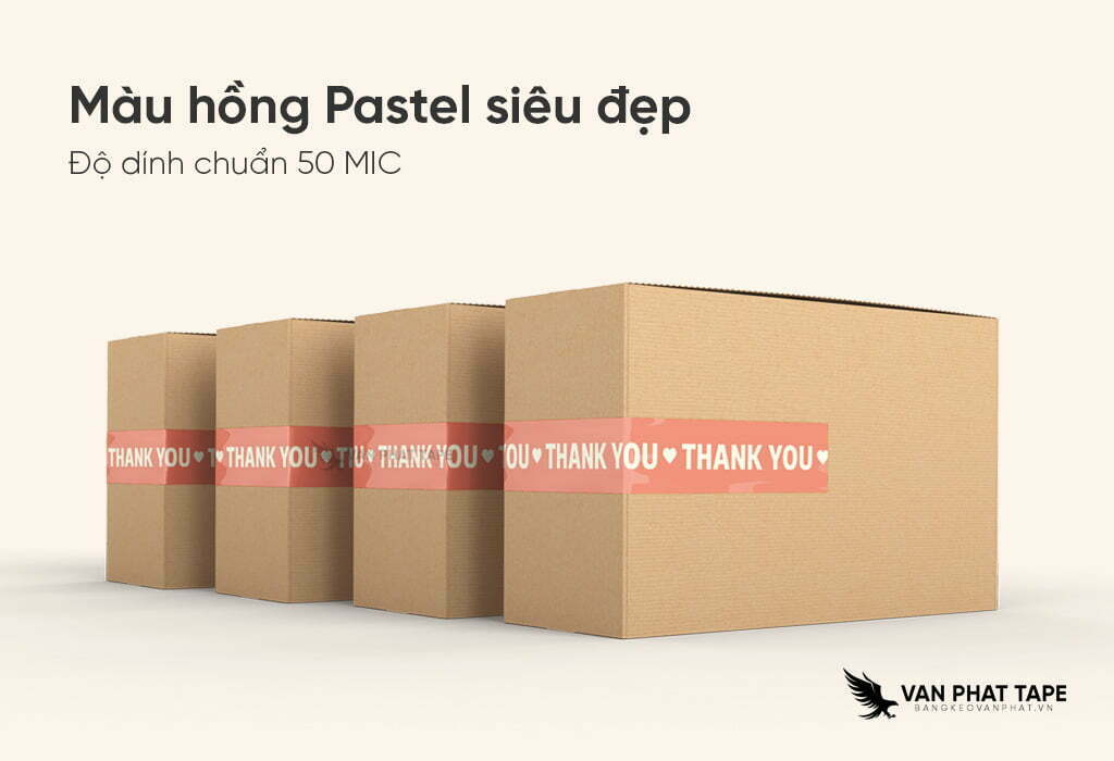 Cấu tạo băng keo in chữ Thank You