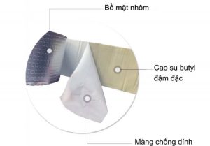 Cấu tạo 3 lớp của băng keo chống thấm Nhật Bản