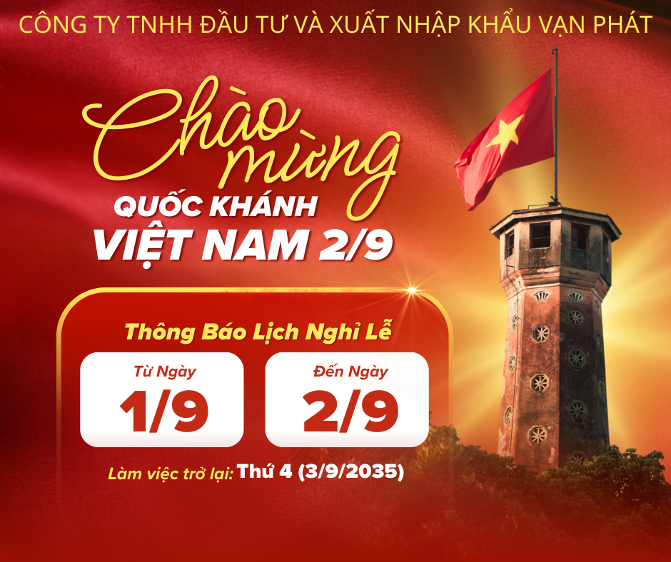 Thông báo nghỉ lễ 2/9